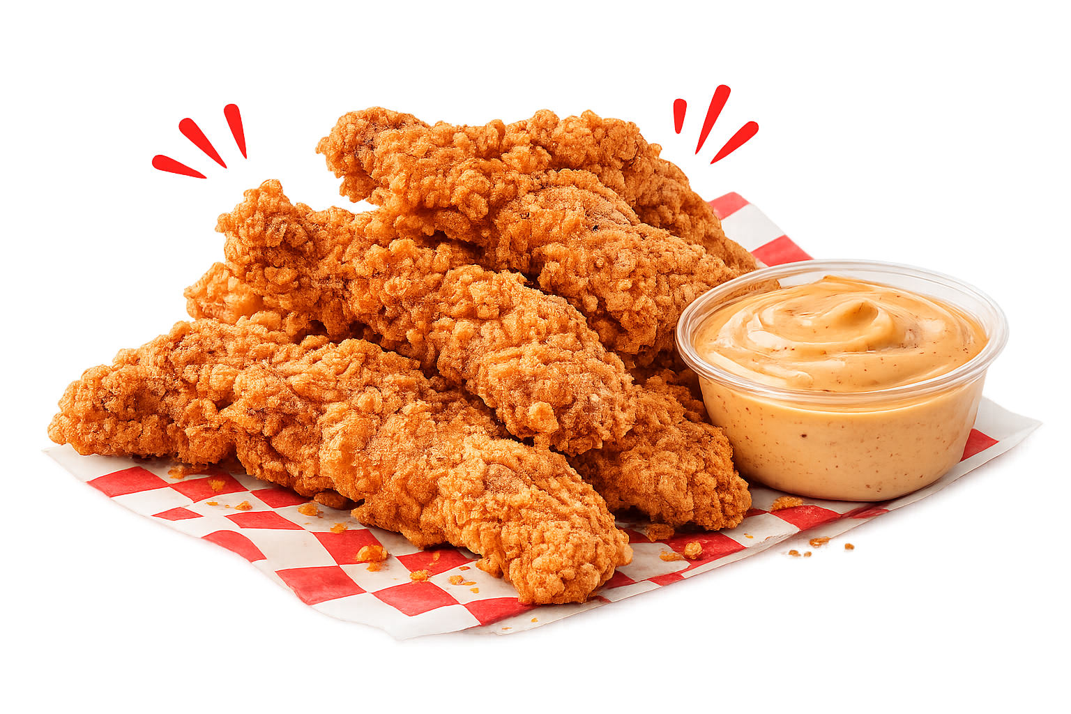 Crispy Chicken Tender mit Dip